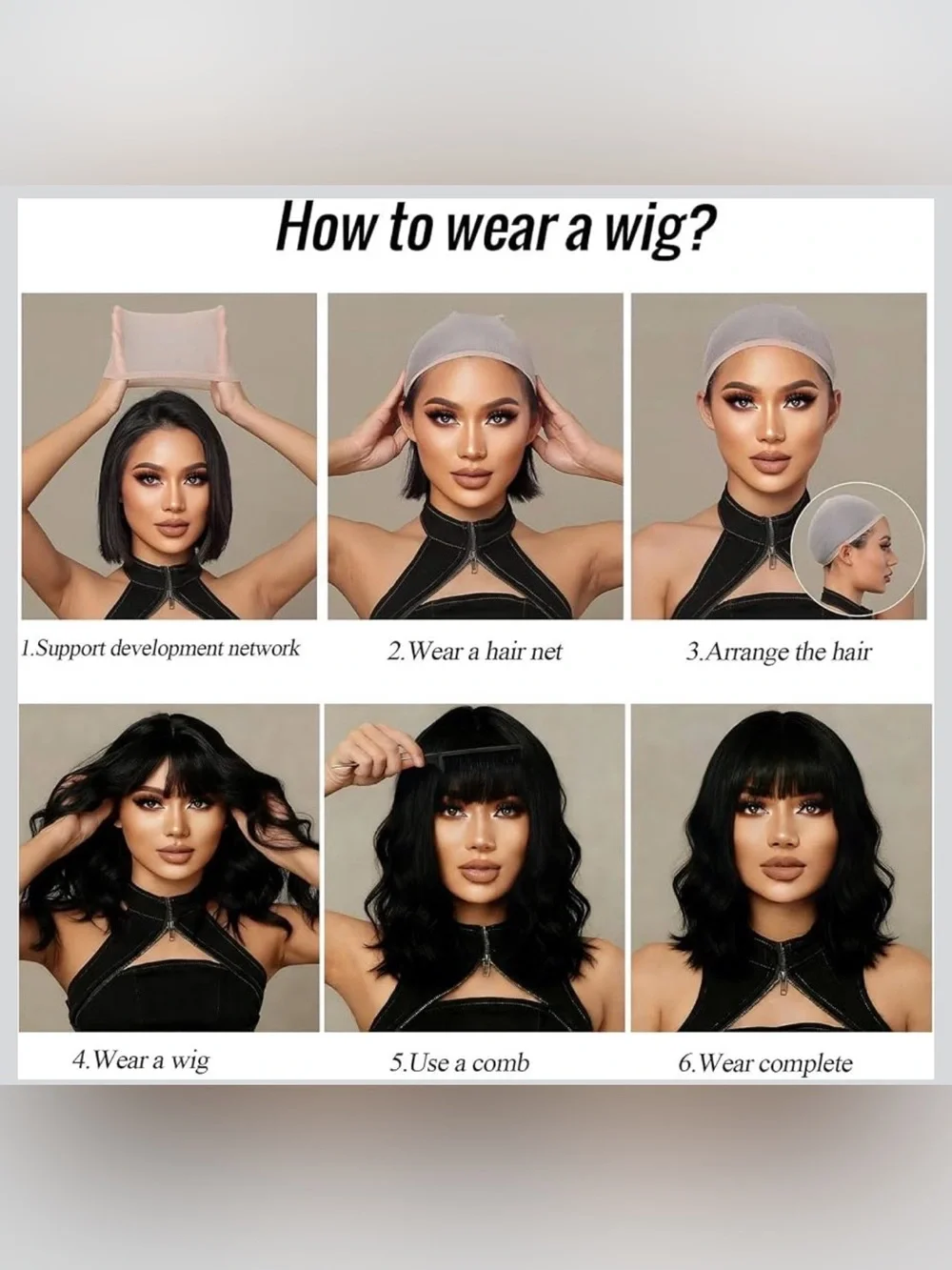 NWT Short Wavy Bob Wigs Natural Looking Heat Resistant Synthetic Wig 12 Inch